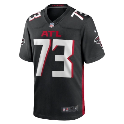 Men's Atlanta Falcons Tyler Vrabel Black Player Game Jersey 02