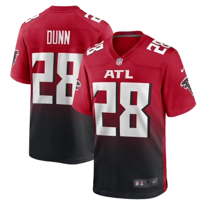 Men's Atlanta Falcons Warrick Dunn Red Retired Player Alternate Game Jersey 01