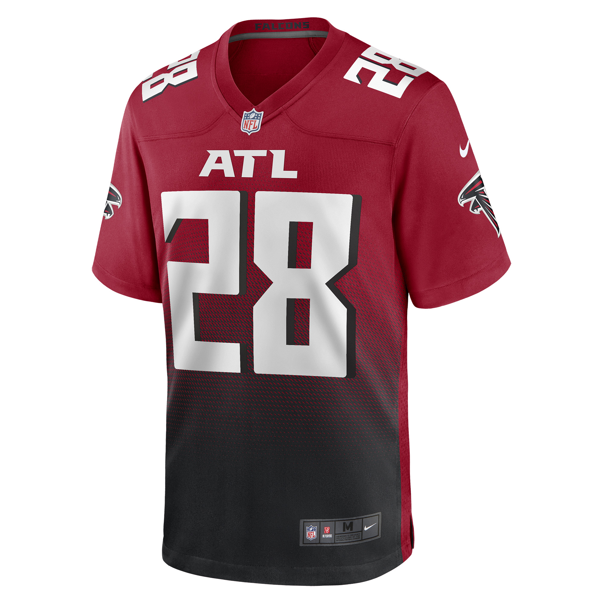 Men's Atlanta Falcons Warrick Dunn Red Retired Player Alternate Game Jersey