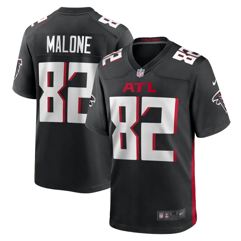 Men's Atlanta Falcons Xavier Malone Black Game Jersey