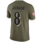 Men's Baltimore Ravens Olive 2022 Salute To Service Limited Jersey
