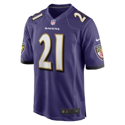 Men's Baltimore Ravens Brandon Stephens Purple Game Jersey 02