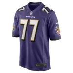 Men's Baltimore Ravens Daniel Faalele Purple Player Game Jersey