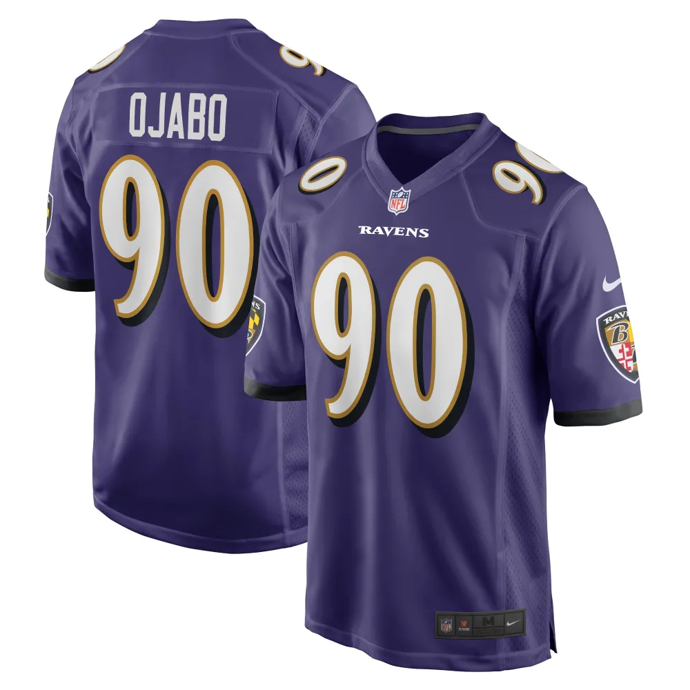 Men's Baltimore Ravens David Ojabo Purple Player Game Jersey