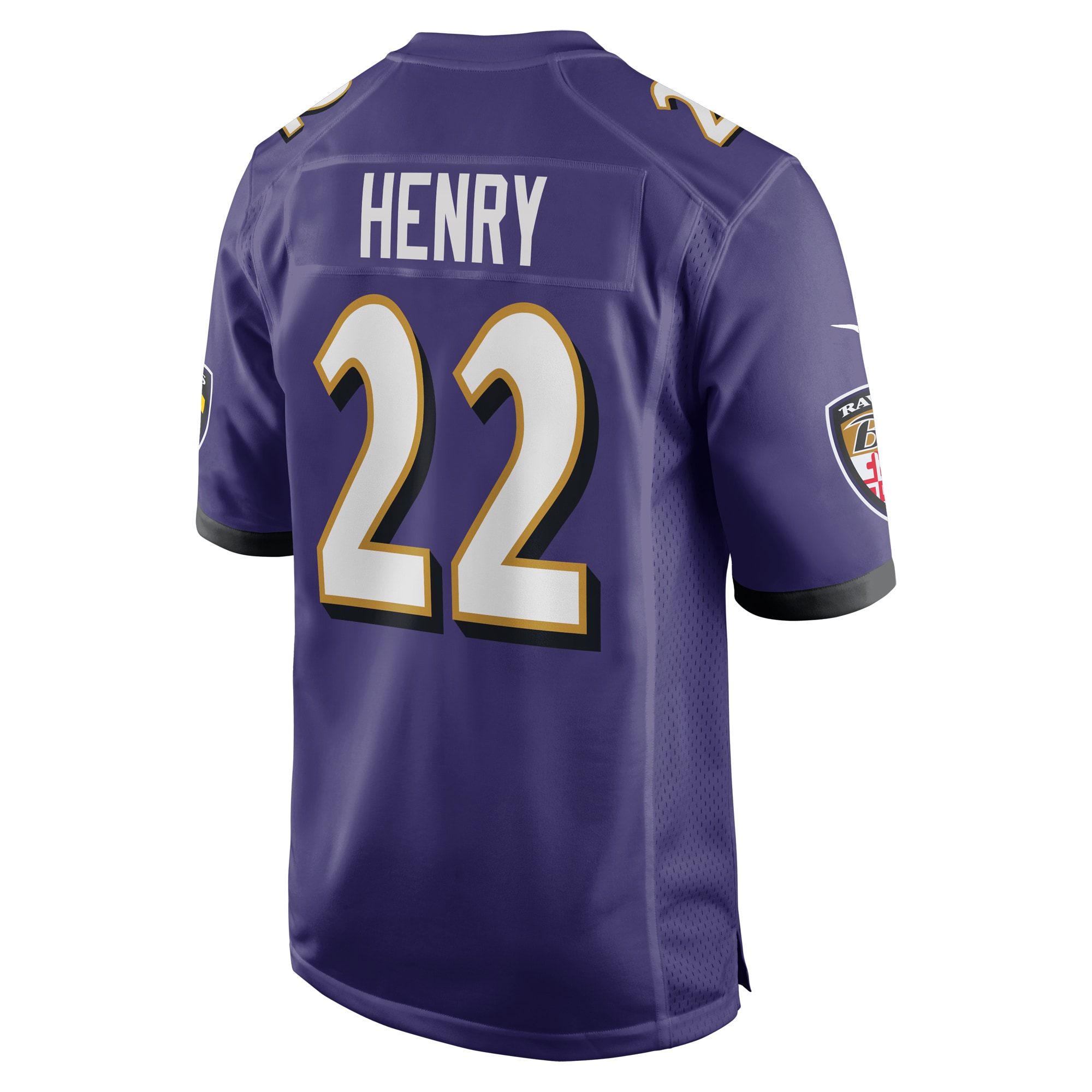 Men's Baltimore Ravens Derrick Henry Purple Game Player Jersey