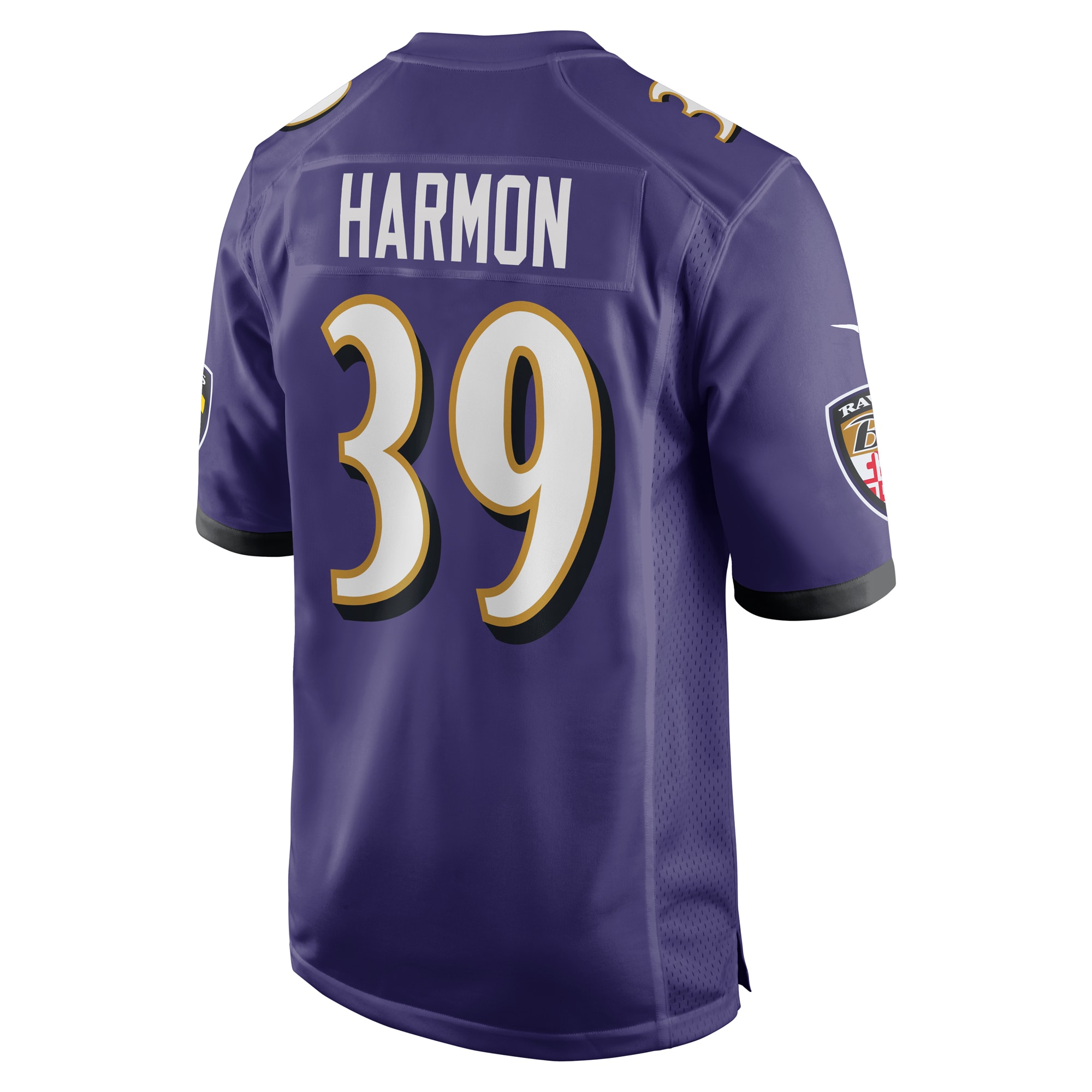Men's Baltimore Ravens Duron Harmon Purple Game Jersey