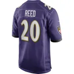 Men's Baltimore Ravens Ed Reed Purple Game Retired Player Jersey