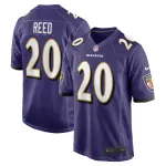 Men's Baltimore Ravens Ed Reed Purple Retired Player Game Jersey