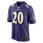 Men's Baltimore Ravens Ed Reed Purple Retired Player Game Jersey