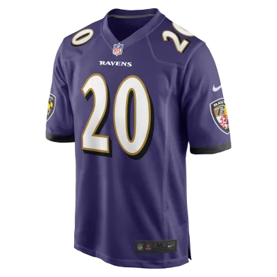 Men's Baltimore Ravens Ed Reed Purple Retired Player Game Jersey 02