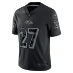 Men's Baltimore Ravens J.K. Dobbins Black RFLCTV Limited Jersey