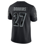 Men's Baltimore Ravens J.K. Dobbins Black RFLCTV Limited Jersey
