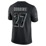 Men's Baltimore Ravens J.K. Dobbins Black RFLCTV Limited Jersey