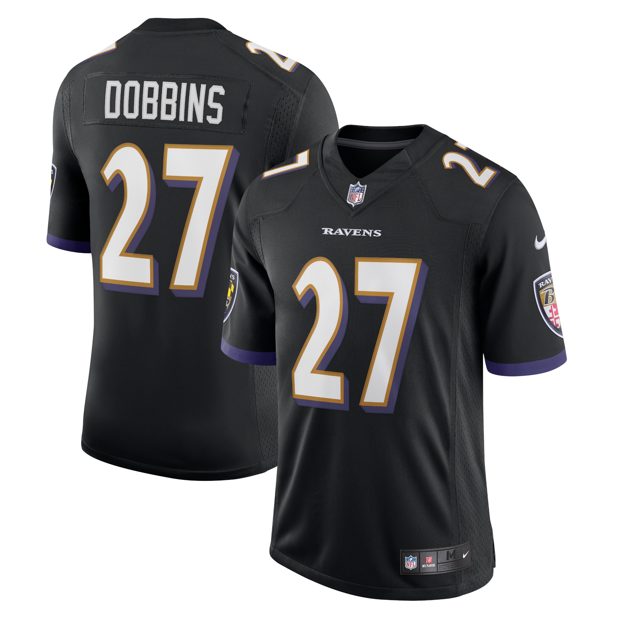 Men's Baltimore Ravens J.K. Dobbins Black Vapor Limited Jersey