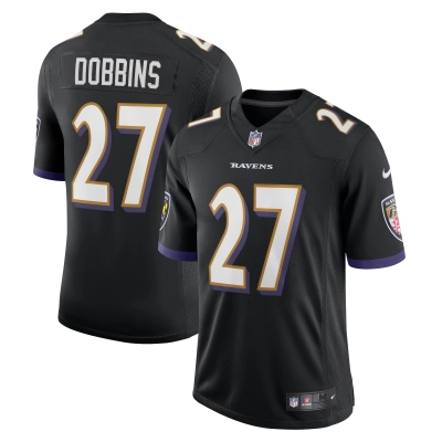 Men's Baltimore Ravens J.K. Dobbins Black Vapor Limited Jersey 01