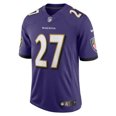 Men's Baltimore Ravens J.K. Dobbins Purple Vapor Limited Jersey 02