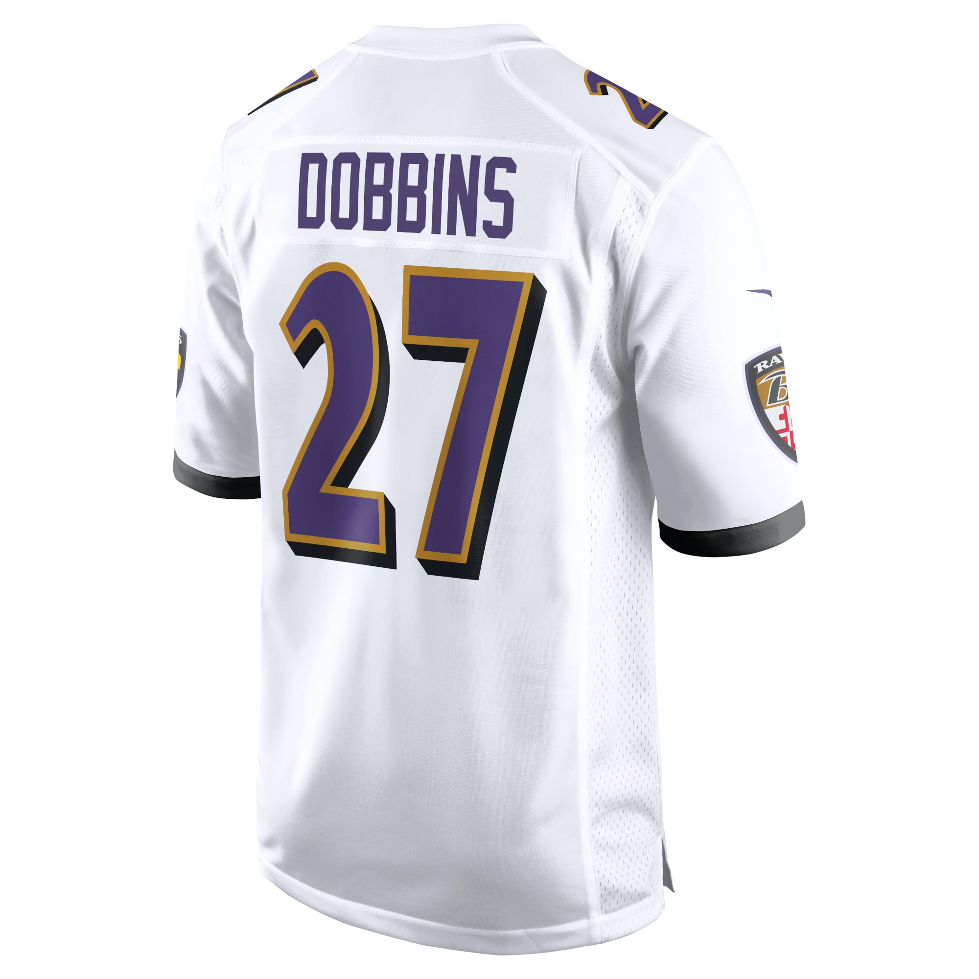 Men's Baltimore Ravens J.K. Dobbins White Game Jersey