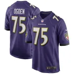 Men's Baltimore Ravens Jonathan Ogden Purple Game Retired Player Jersey