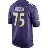 Men's Baltimore Ravens Jonathan Ogden Purple Game Retired Player Jersey