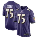 Men's Baltimore Ravens Jonathan Ogden Purple Retired Player Game Jersey