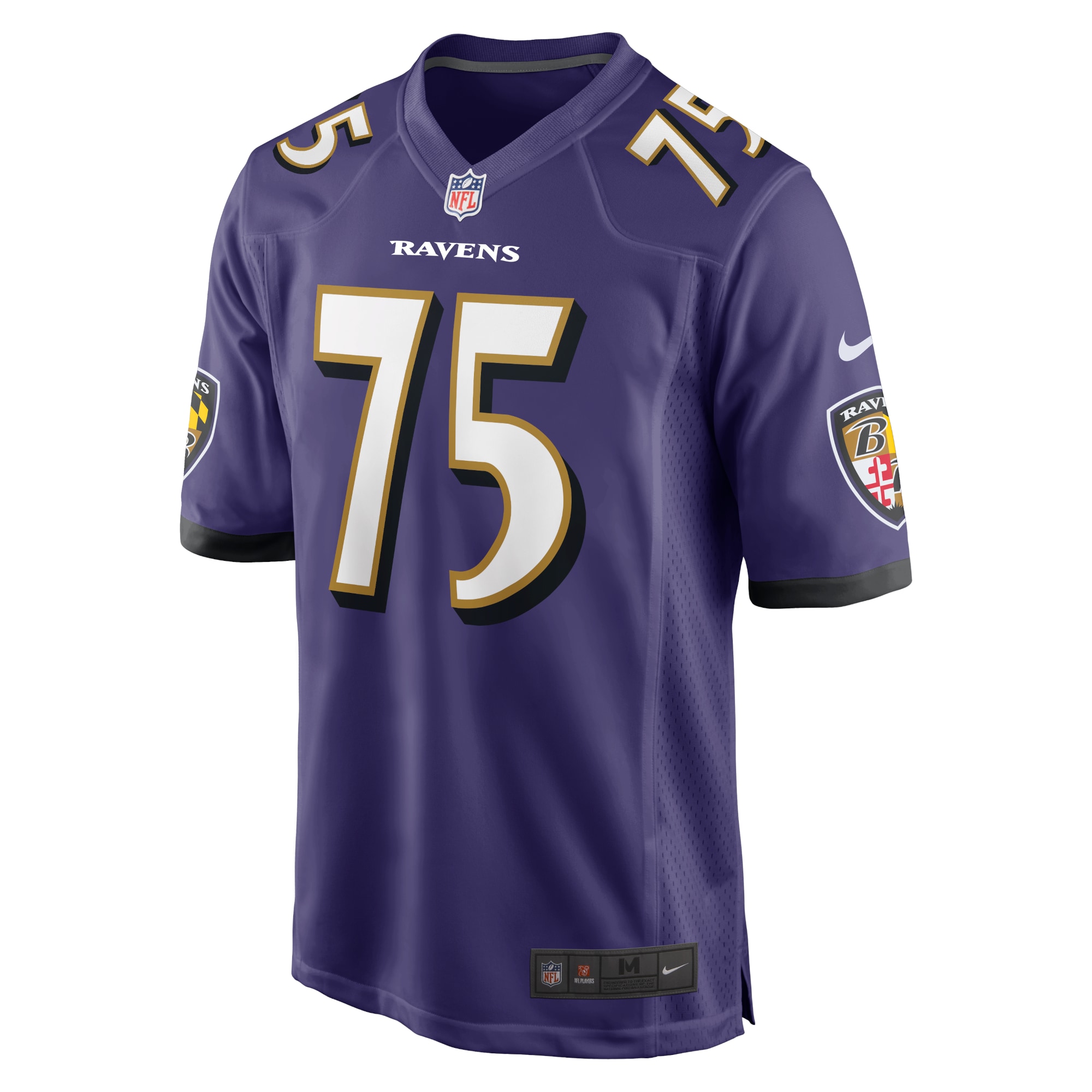 Men's Baltimore Ravens Jonathan Ogden Purple Retired Player Game Jersey