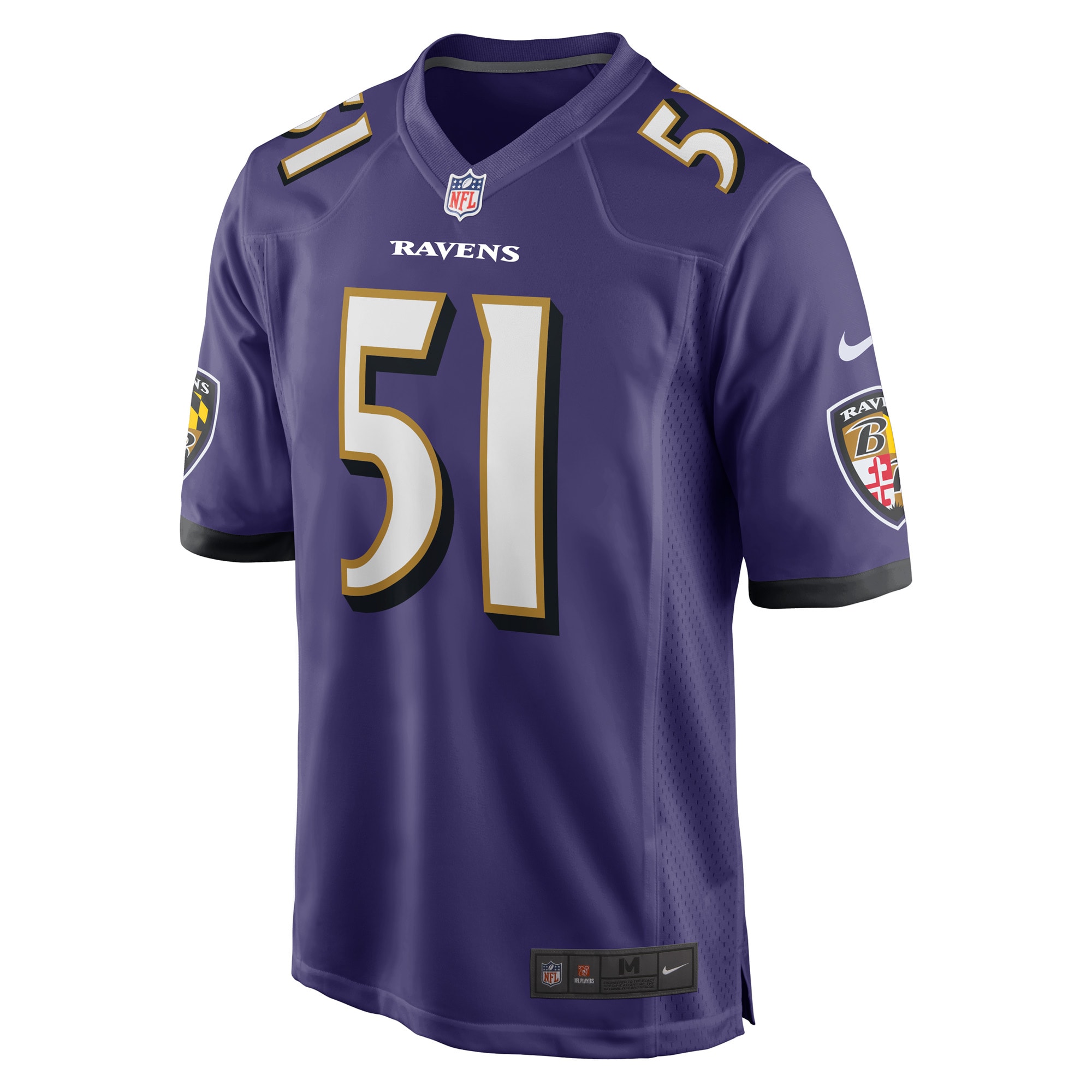 Men's Baltimore Ravens Josh Ross Purple Game Player Jersey