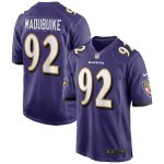 Men's Baltimore Ravens Justin Madubuike Purple Game Player Jersey