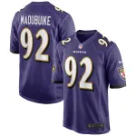 Men's Baltimore Ravens Justin Madubuike Purple Game Player Jersey