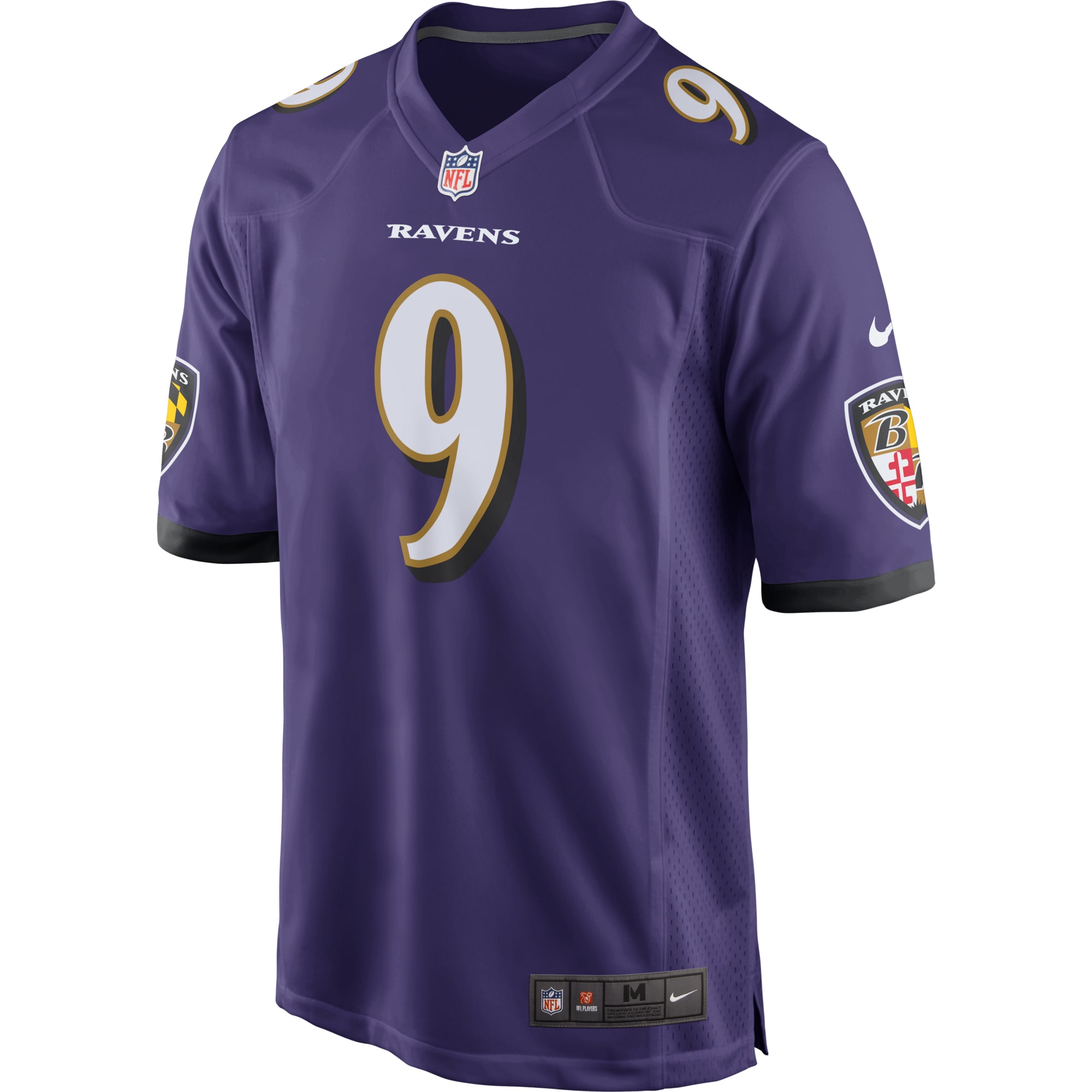 Men's Baltimore Ravens Justin Tucker Purple Game Jersey