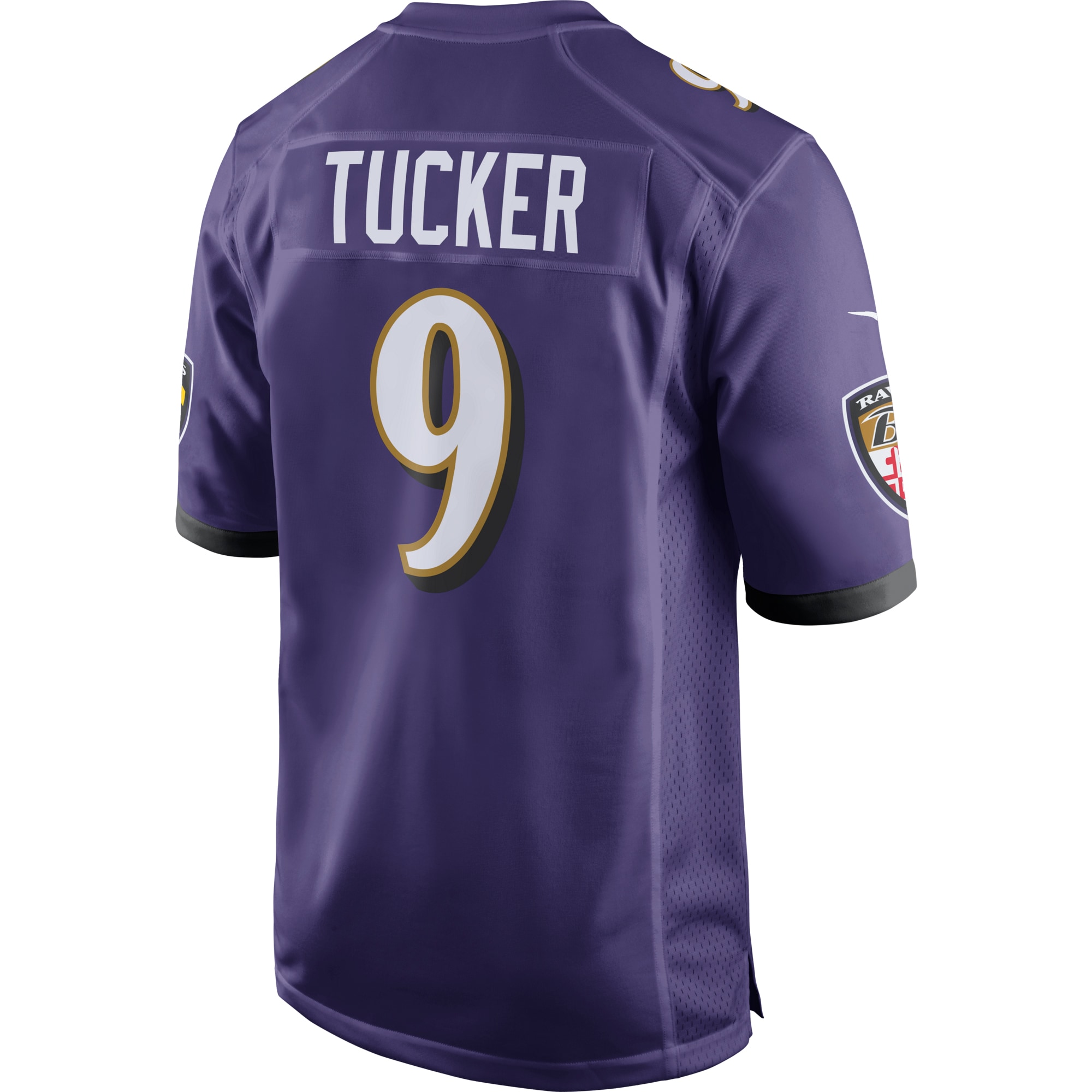 Men's Baltimore Ravens Justin Tucker Purple Game Jersey