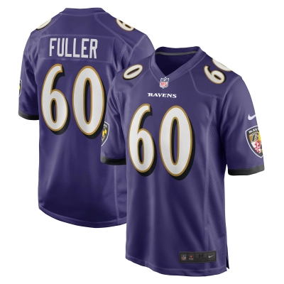 Men's Baltimore Ravens Kyle Fuller Purple Game Jersey 01