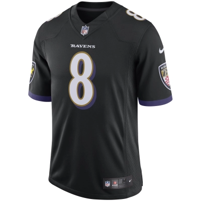 Men's Baltimore Ravens Lamar Jackson Black Speed Machine Limited Jersey 02