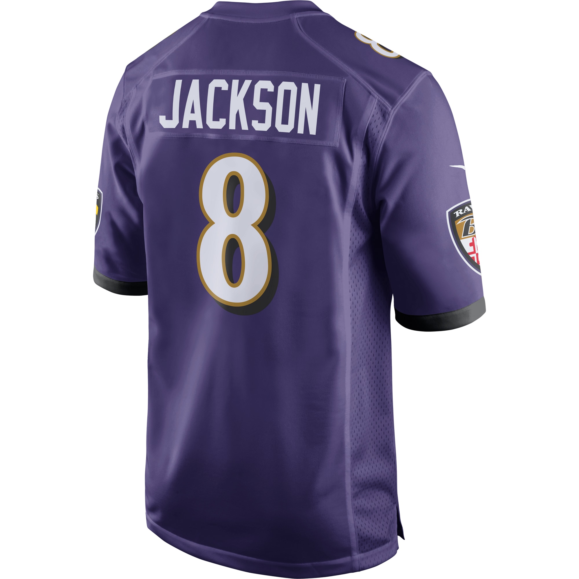 Men's Baltimore Ravens Lamar Jackson Purple Game Jersey