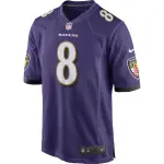 Men's Baltimore Ravens Lamar Jackson Purple Game Player Jersey