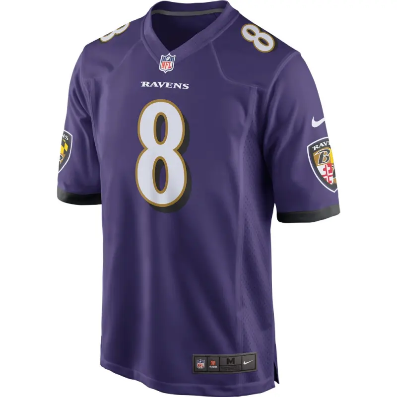 Men's Baltimore Ravens Lamar Jackson Purple Game Player Jersey