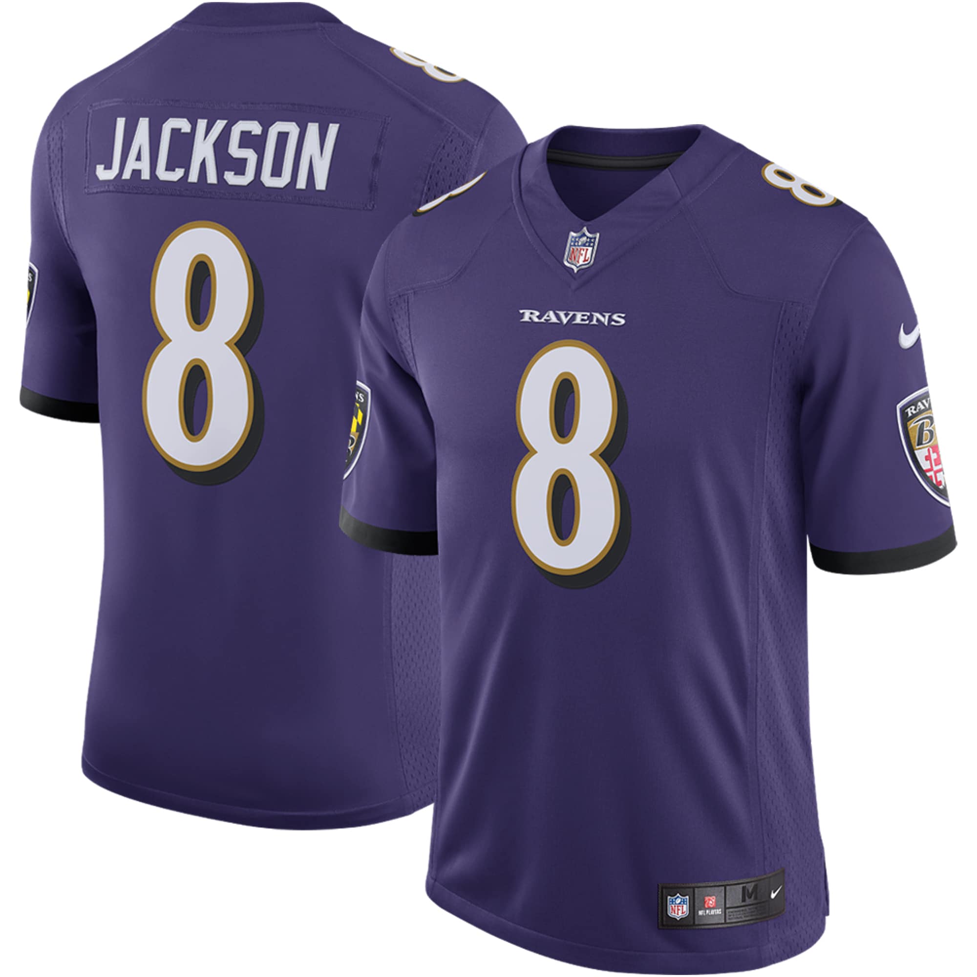 Men's Baltimore Ravens Lamar Jackson Purple Speed Machine Limited Jersey