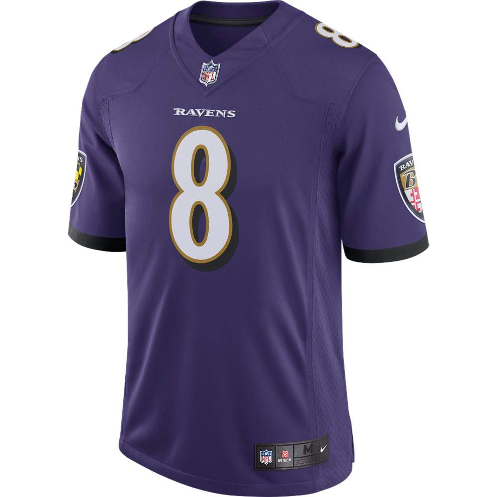 Men's Baltimore Ravens Lamar Jackson Purple Speed Machine Limited Jersey