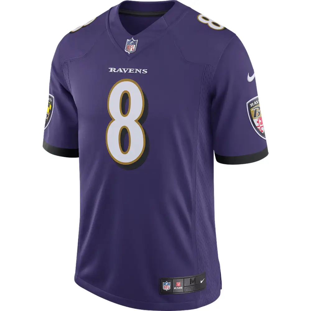 Men's Baltimore Ravens Lamar Jackson Purple Speed Machine Limited Jersey