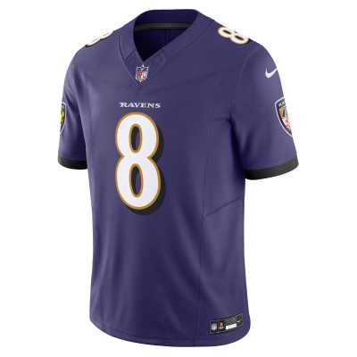 Men's Baltimore Ravens Lamar Jackson Purple Vapor F.U.S.E. Limited Jersey 02