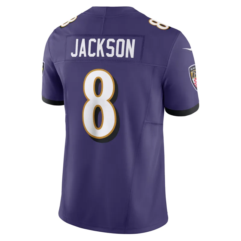 Men's Baltimore Ravens Lamar Jackson Purple Vapor F.U.S.E. Limited Jersey