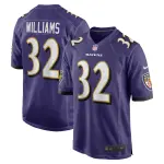 Men's Baltimore Ravens Marcus Williams Purple Game Jersey