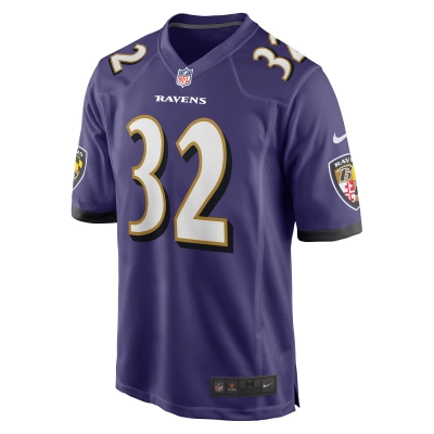 Men's Baltimore Ravens Marcus Williams Purple Game Jersey 02