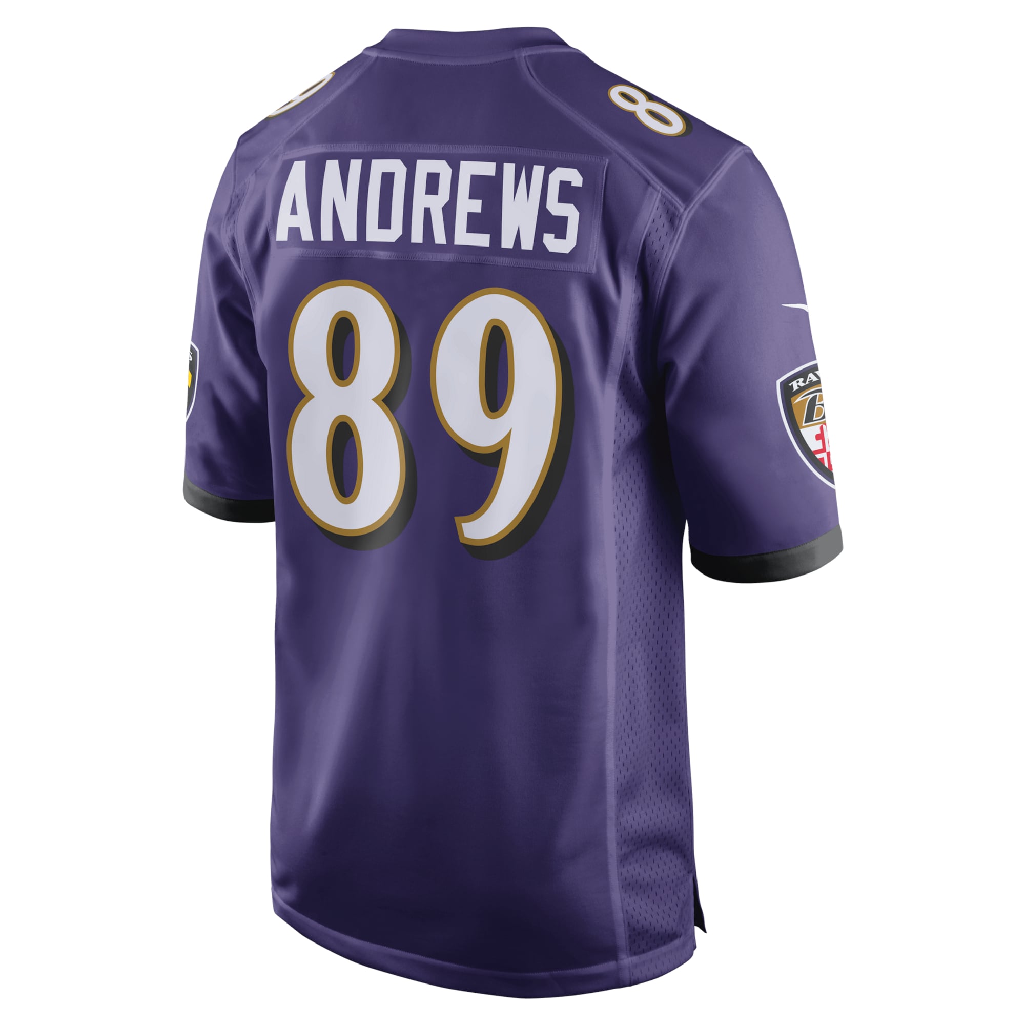 Men's Baltimore Ravens Mark Andrews Purple Game Team Jersey
