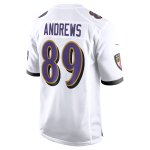 Men's Baltimore Ravens Mark Andrews White Game Jersey