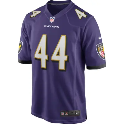 Men's Baltimore Ravens Marlon Humphrey Purple Game Jersey 02