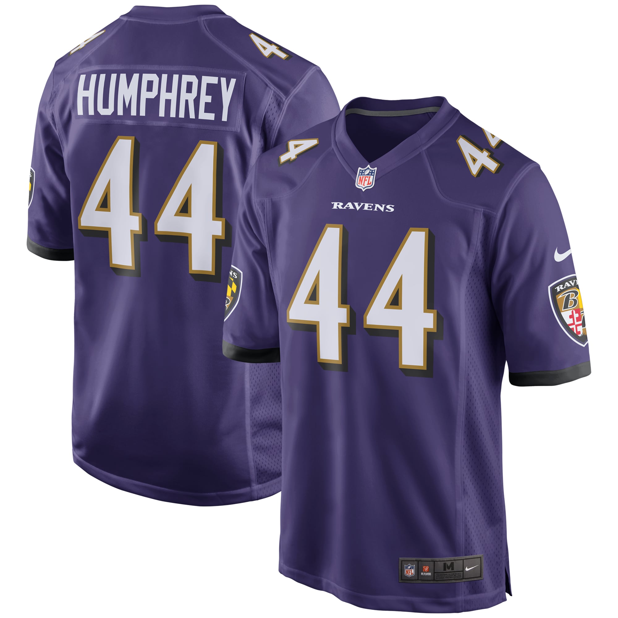 Men's Baltimore Ravens Marlon Humphrey Purple Player Game Jersey