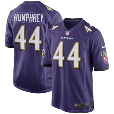 Men's Baltimore Ravens Marlon Humphrey Purple Player Game Jersey 01
