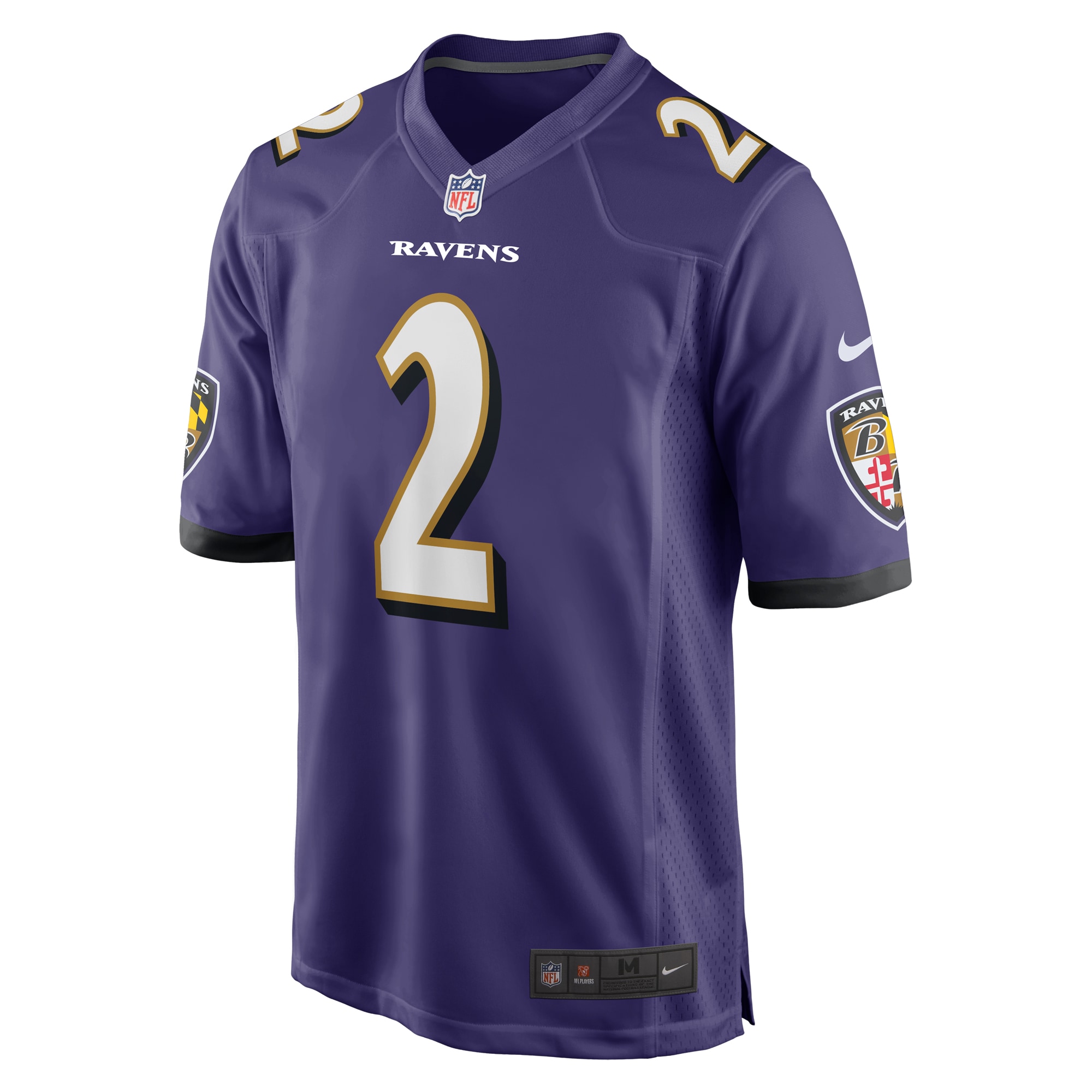 Men's Baltimore Ravens Nate Wiggins Purple 2024 NFL Draft First Round Pick Player Game Jersey