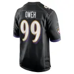 Men's Baltimore Ravens Odafe Oweh Black Game Jersey