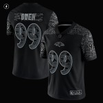 Men's Baltimore Ravens Odafe Oweh Black RFLCTV Limited Jersey